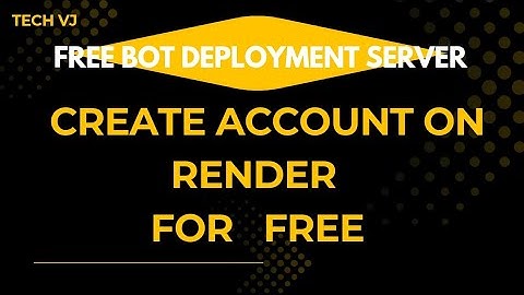 Free Bot Deployment Server | Create Account On Reder For Free | Tech VJ 