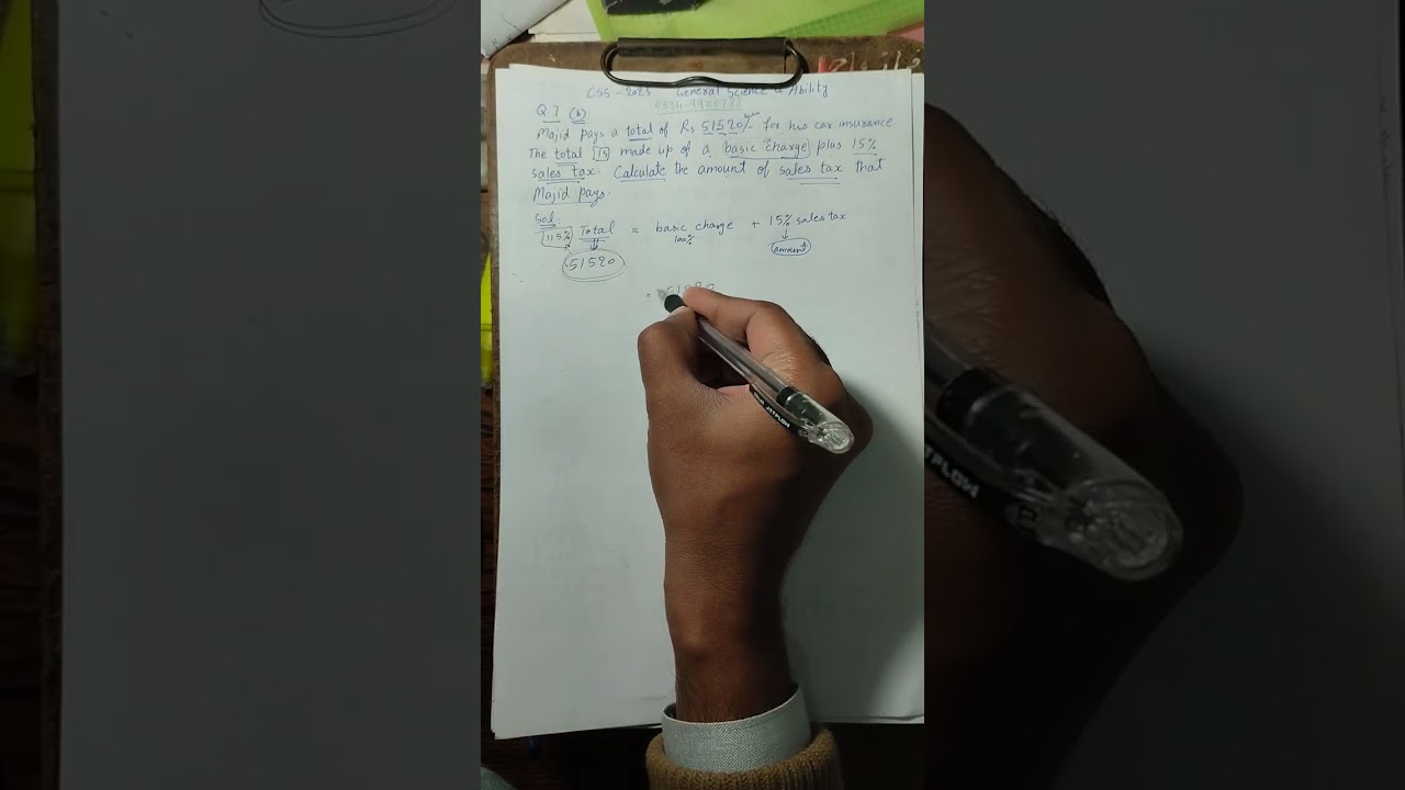 General science and ability CSS 2025 paper Question 7(b)