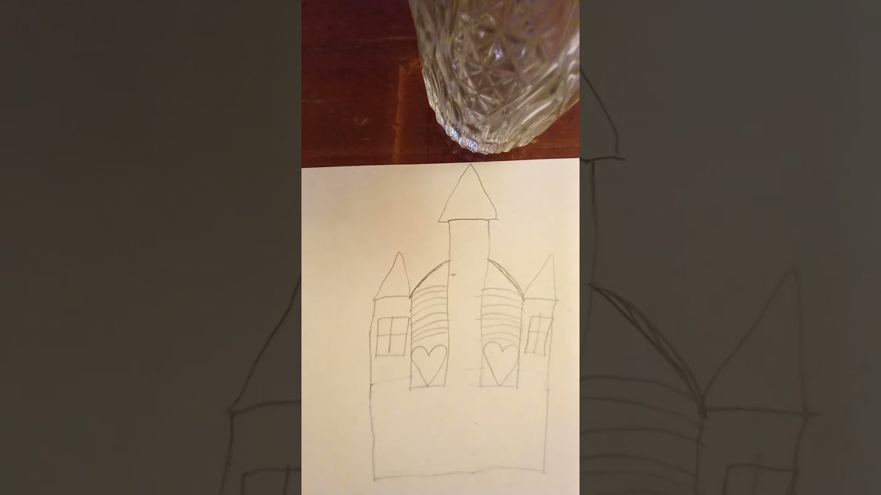 Easy and Simple. How to draw castle