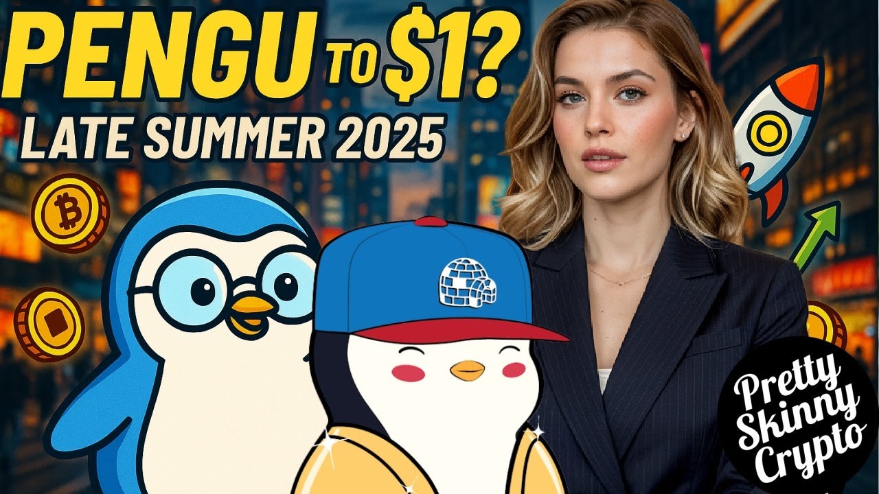 Pudgy Penguins PENGU Cara Pretty Skinny Crypto