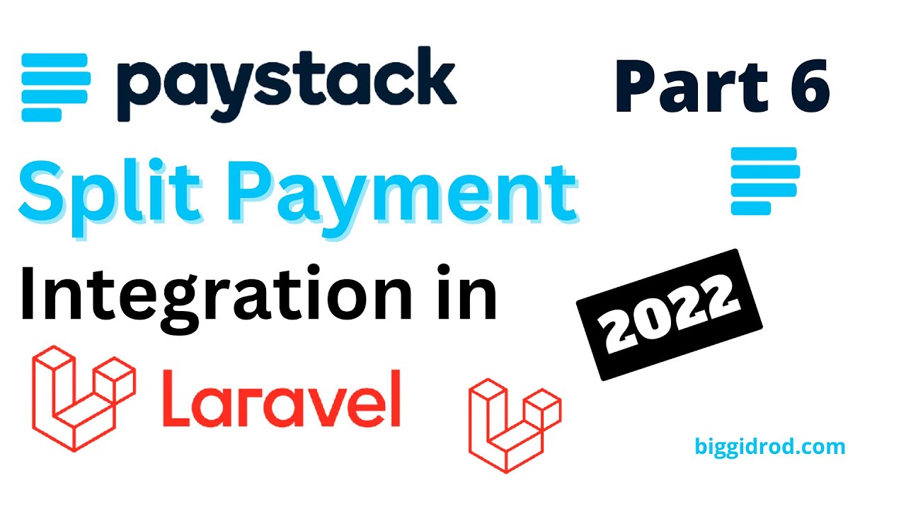PayStack Split Payment Integration in Laravel [2022] P6 - YouTube