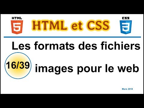 Les formats des fichiers images pour le web [CHTS16]