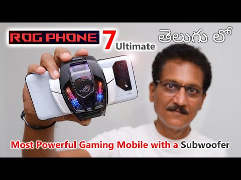 ROG Phone 7 Ultimate🤯Most Powerful Gaming Mobile with a Subwoofer Unboxing in Telugu...