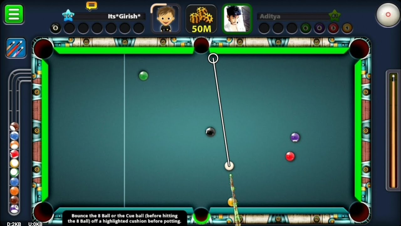 Bank shot every game 8 ball pool (NO HACK/NO CHEAT) - YouTube - 