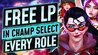 How to WIN FREE ELO in Champion Select - EVERY ROLE Counters and Champion Tips - LoL Guide