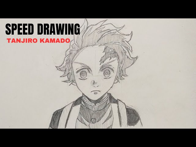 Speed Drawing - Tanjirou Kamado (Kimetsu no Yaiba)  Manga coloring book,  Demon drawings, Character drawing