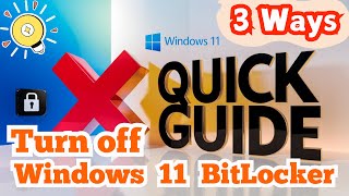 How to Turn Off BitLocker in Windows 11: Quick And Easy