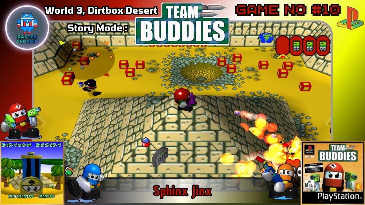 Team Buddies PS1 - World 3 Dirtbox Desert : Sphinx Jinx