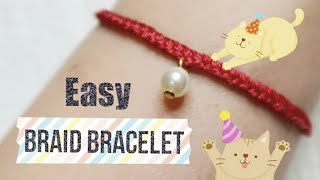 How to Braid Bracelet | 4 Strands Braid | Easy Braiding Tutorial | Dainty Accessories