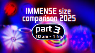 IMMENSE size comparison 2025 | part 3 (10 zm - 1 fm)