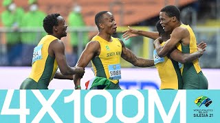 South Africa Clinch 4X100M Victory World Athletics Relays