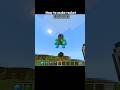 how to make rocket #minecraft #shorts #subscribe
