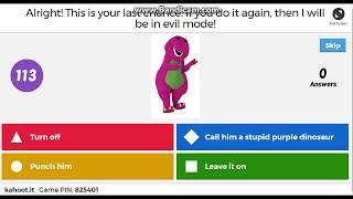Barney Error Kahoot Edition
