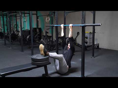 Rack Pull Ups - Feet Assisted - Chin Up Grip - Demo