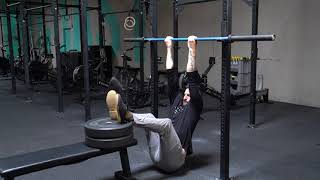 Rack Pull Ups - Feet Assisted - Chin Up Grip - Demo