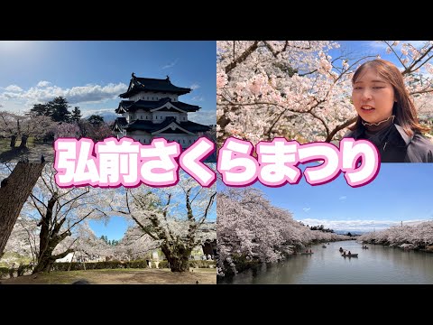 【弘前観光】弘前さくらまつりに行ってきた！〜弘前市民は毎日城に行く〜