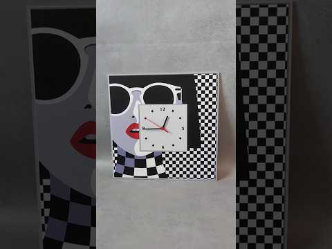 Годинник настінний квадратний Мода, видео 1