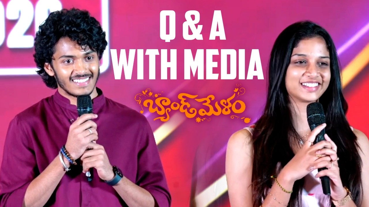 Q & A With Meida At Band Melam Movie Team At Glimpse Launch Event || Bullet Raj