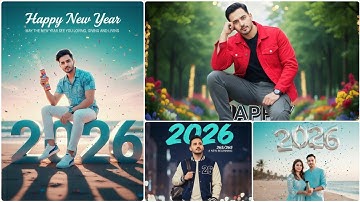 Happy New Year 2026 Photo Editing | Gemini AI Photo Editing