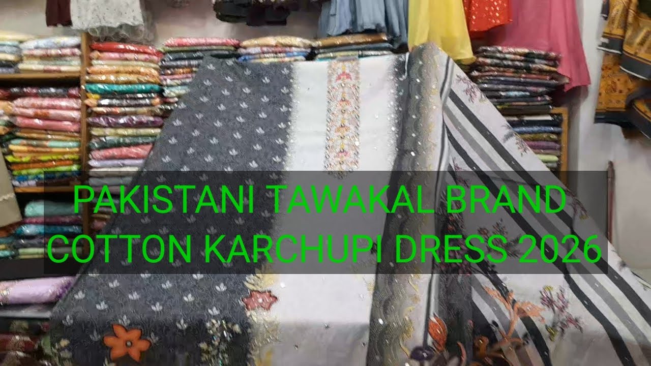 PAKISTANI  KARCHUPI COTTON DRESS
