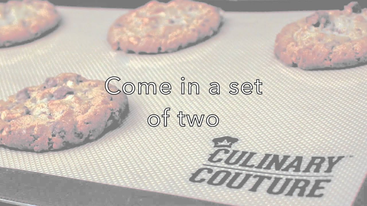 Silicone Baking Mat by Culinary Couture - Enhance your baking with this professional nonstick set