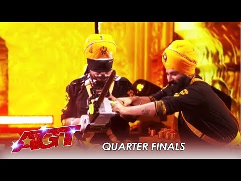 Bir Khalsa Indian Sikhs Nearly KILL Each Other In Risky Danger Act  Americas Got Talent 2019