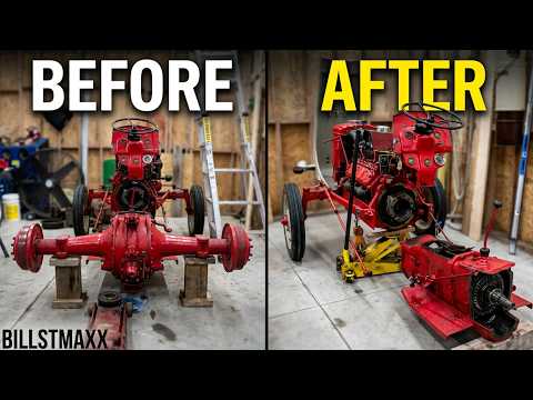 Removal of the entire axle and housing assembly on the Ford 8N (axle and housing all in one)