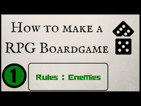 How to make a RPG Board game - Rules: Ep 1