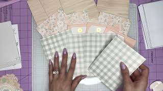 Create a card kit /Crate Paper Gingham Gardens