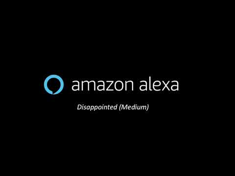 Alexa Emotions: Disappointed Medium