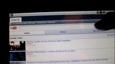 Youtube on SmartQ V7 (Android Partition)