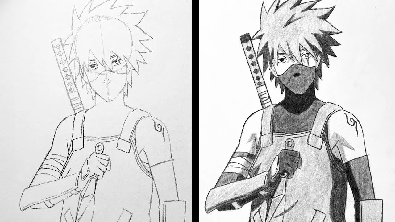 Como Desenhar o Kakashi Anbu