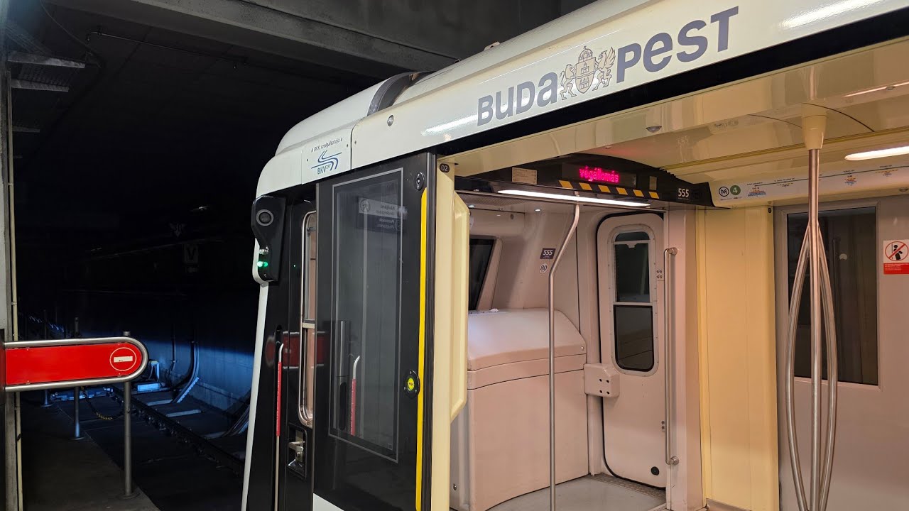 [HDR] BKV M4-es metró (Kelenföld vasútállomás - Keleti pályaudvar): 552-555 (2026.03.06)
