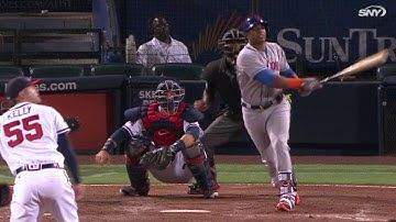 NYM@ATL: Cespedes plates Wright with a double to left