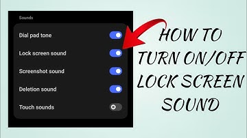 How To Turn On/Off "Lock Screen Sound" || Rsha26 Solutions