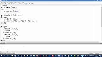 Pascal Процедуры и функции   10 классы