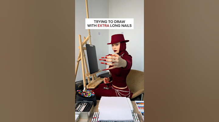 DRAWING WITH EXTRA LONG NAILS💅 MY NEW CHANNEL ​⁠​⁠@LanderLena♥️ #Ladygaga #abracadabra #art #draw