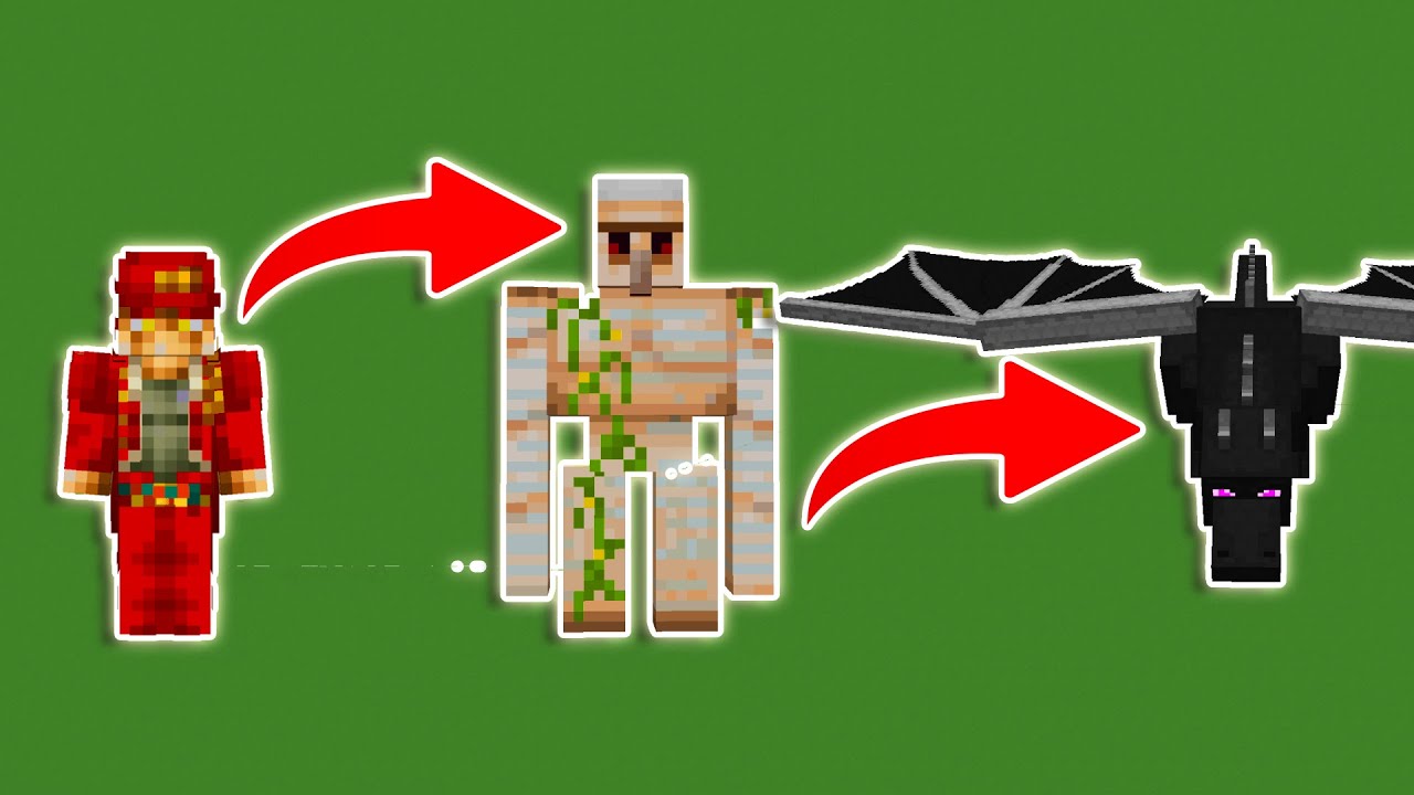 Minecraft but I have to turn into EVERY mob I kill - YouTube