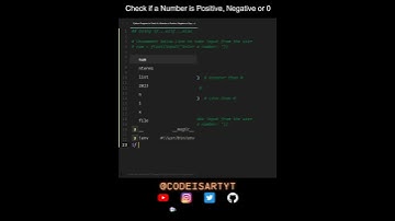 Check if a Number is Positive, Negative or 0 in Python | Python Examples | Python Coding Tutorial