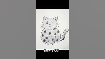 Draw a CAT #cat #drawing #youtubeshorts #shortsfeed #shorts #easy #viral #youtube #youtubefeed
