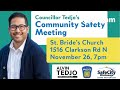 Cllr Tedjo Community Safety Meeting