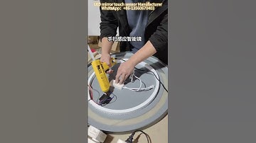 How to install smart mirror Hand-scanning touch sensor switch in factory. #manufacturer #touchsensor
