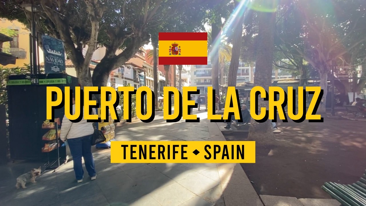 🇪🇸 WALKING in Puerto de la Cruz (Tenerife, Spain)