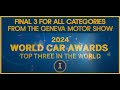 2024 world car awards top three in the world finalists