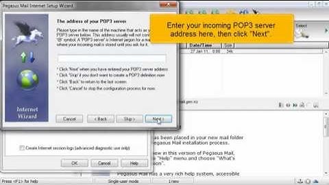 How to Configure a POP email Account in Pegasus email (Flipper Host)