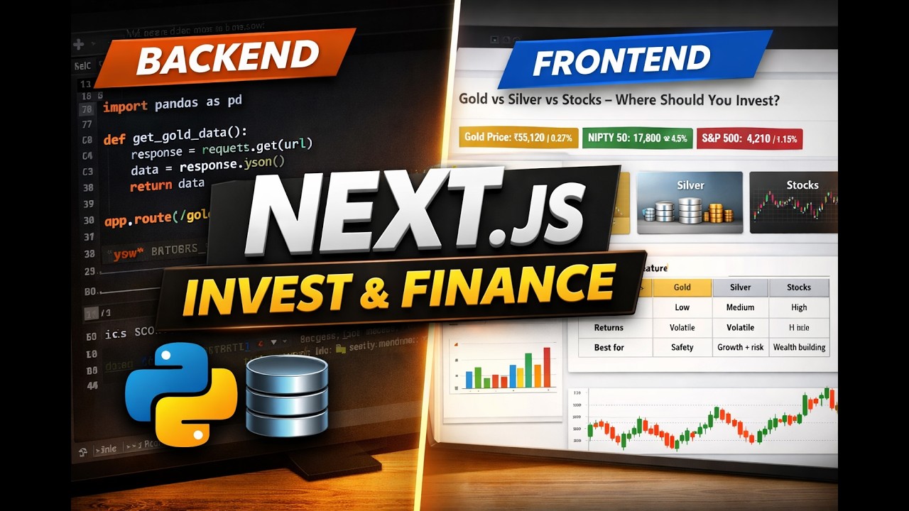Next.js + Python Finance Dashboard | Gold, Silver & Stock Market App ...