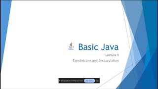 L-05: Constructors and Encapsulation | Bangla Java Tutorial