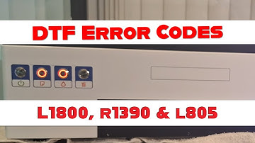 How to find L1800, R1390 or L805 DTF printer errors