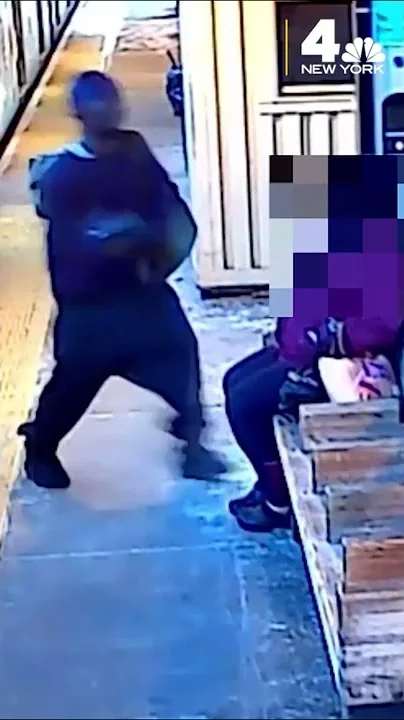 NYC FECES ATTACK: Man Smears Woman Waiting for Train With Feces #shorts