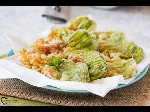 Fiori di zucca fritti